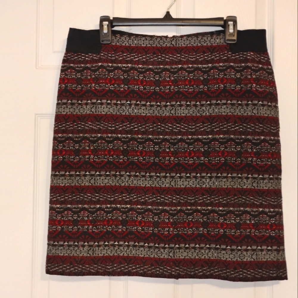 J. Jill Women’s Stretch Plaid Mini Pencil Skirt Size Medium